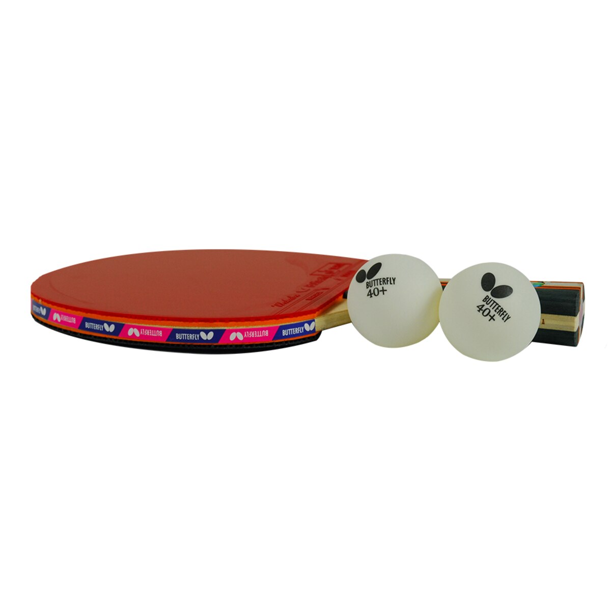Butterfly Wakaba 2000 Racket: Racket & Balls